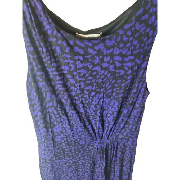 Loft Sleeveless Purple/Black Animal Print Dress, Medium - Picture 2 of 6